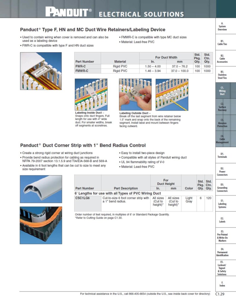 Panduct Duct Corner Strip with 1 Bend Radius Control