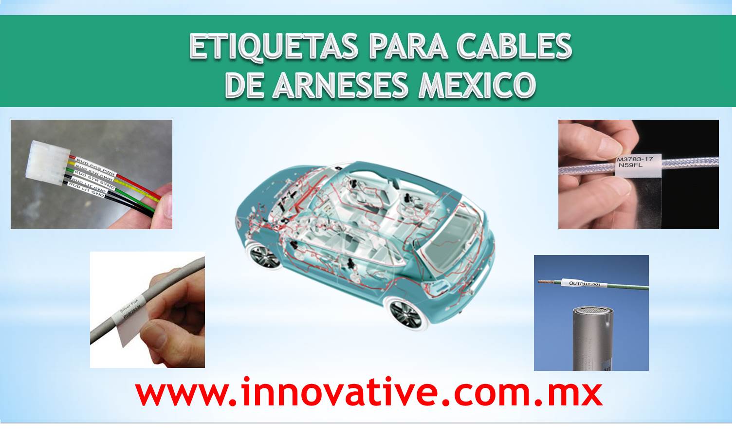 Etiquetas para Cables de Arneses Mexico