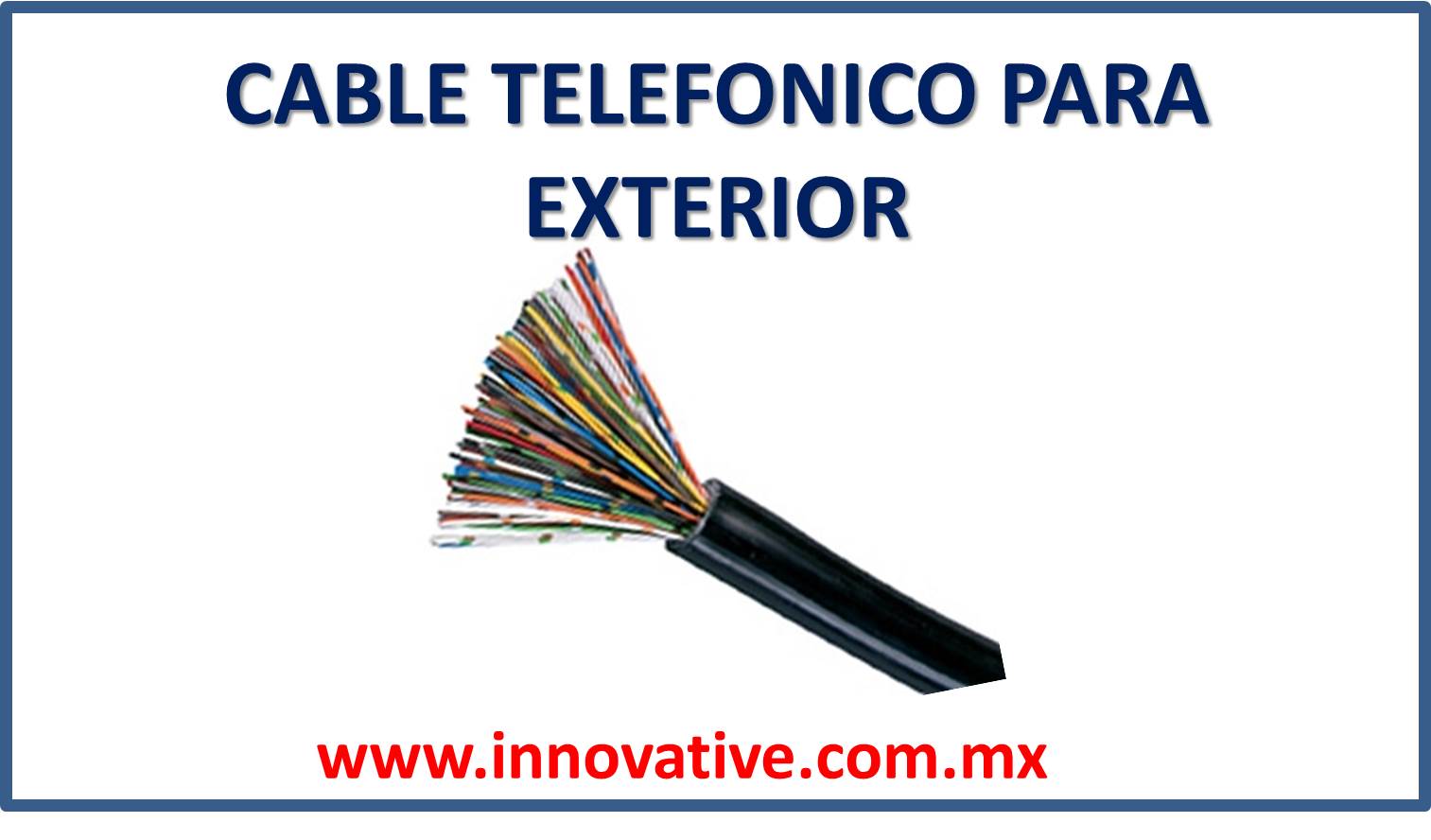 CABLE TELEFONICO PARA EXTERIOR