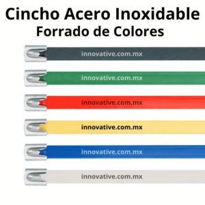 Cincho de Acero Inoxidable Forrado Mexico, Cincho de Acero inoxidable Forrado Tijuana, cintillo de acero inoxidable forrado mexico, stronghold, stronghold mexico, Panduit,