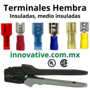 Pan-Term, Panduit, Terminales Hembra, Female Disconnect Terminal, Stronghold, 3M, Hellermann Tyton, Arneses Electricos, Arneses de Cableado Electrico, Wiring Harness, Harnesses, 