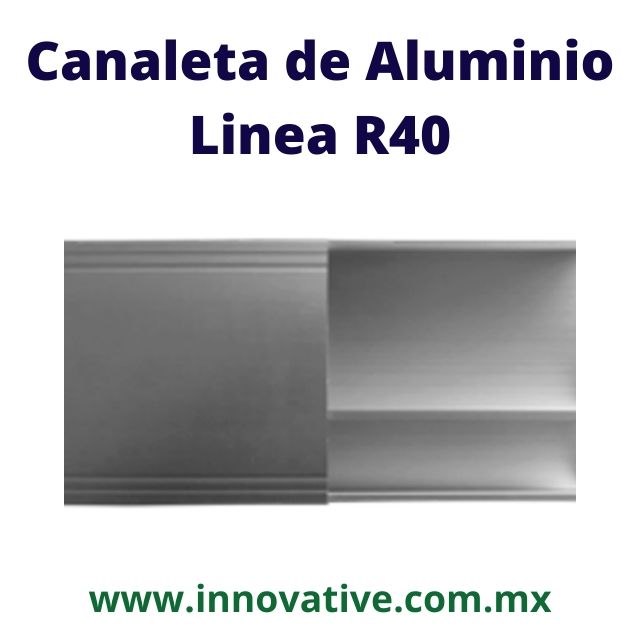 TAPA BLANCA DE ALUMINIOP PARA CANAL PARA CABLE - R40