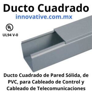 ducto Cuadrado de PVC de pared solida, Ducto para Cables, Canaleta para cables de pared solida, legrand mexico, thomas and betts mexico, abb mexico, schneider electric Mexico, Panduit, Ducto Cuatrado Panduit, wiring duct,