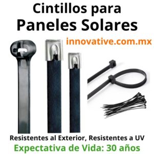 Cinchos para Paneles Solares, Paneles Solares, Energías Renovables, Sujetacables, cable ties,