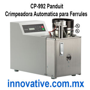 Crimpadora automática CP-992 Panduit en México para arneses eléctricos industriales panduit, CP-992 panduit, Puntera, férula, Prensa Crimpeadora Automatica con Alimentador de Ferrules, Bowl-Fed Ferrule Crimp Press, Strip & Crimp Tool, Ferrule Crimping Machine, Ferrule Crimp System, Pan-Term, Bowl Fed Strip & Crimp Tool, Crimpeadora automatica de ferrules, Máquina automatica de ferrules, Crimpadora con tolva , Sistema de crimpado automatico, Crimpadora industrial para ferrules, Crimpadora, Crimpadora eléctrica, crimpeadora automatica de ferrules, Prensa para Ferrules, crimpadora, crimpiadora