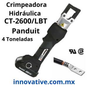 Crimpeadora CT-2600/LBT Panduit, Crimpeadora para Terminales, Crimpeadora Inalambrica, Crimpeadora de Zapatas, Crimpeadora de conectores a compresion