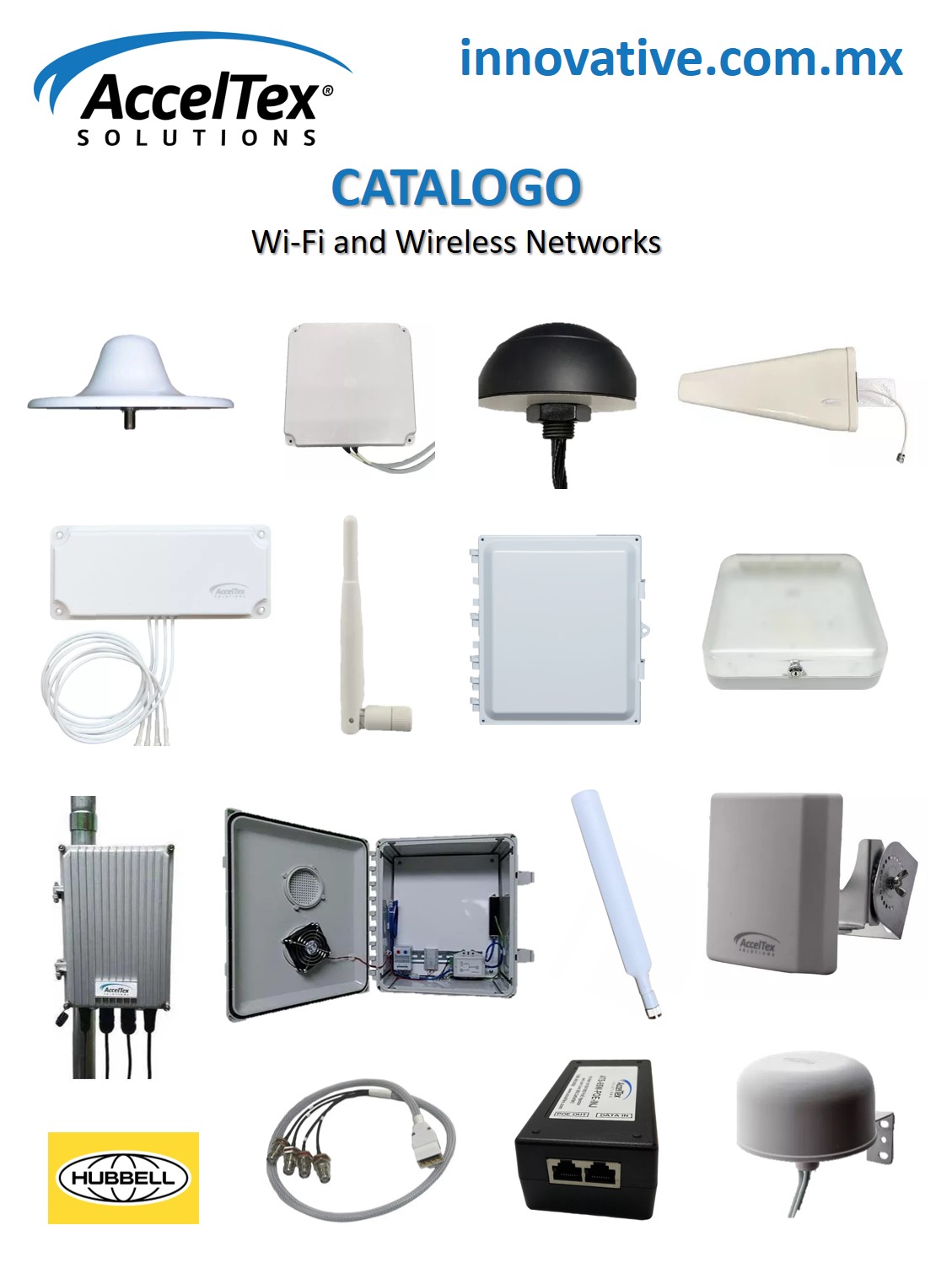 Catalogo AccelTex Wi-Fi and Wireless Networks, Catalogo AccelTex PDF, AccelTex Wi-Fi and Wireless Networks, AccelTex Wi-Fi, AccelTex Wireless Networks, AccelTex Solutions, Wireless Solutions Hubbell Premise Wiring, AccelTex y Extreme Networks - WLANPro


