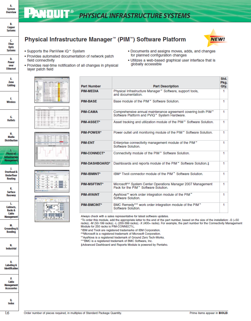 Physical Infrastructure Manager PIM Software Platform